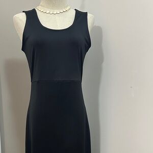 Joe Fresh Black Sheath Midi Dress Sleeveless